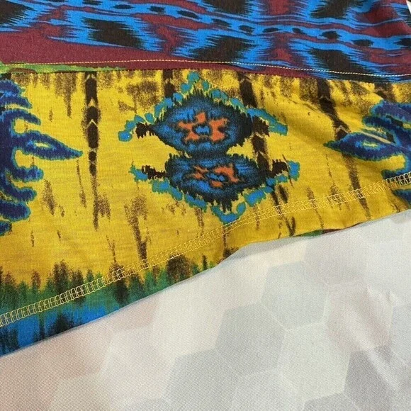 Urban Mangoz Womens Multicolor Stich Embroidered  Blouse Tunic Top Medium Novelt - Picture 10 of 12